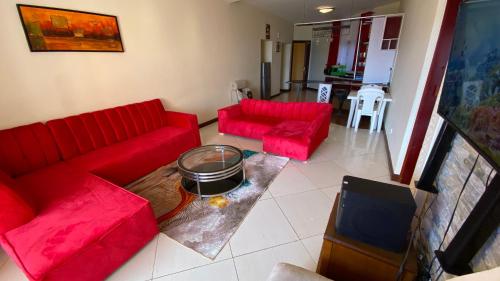Ein Sitzbereich in der Unterkunft Shanzu Seabreeze Apartments