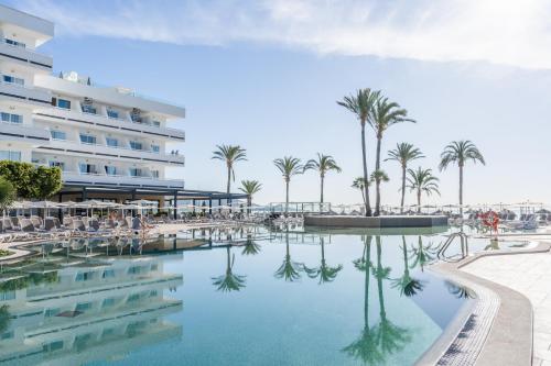 a rendering of the pool at the resort at Hotel Condesa in Port d'Alcudia