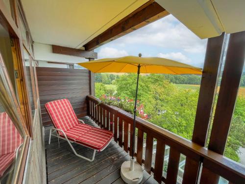 Μπαλκόνι ή βεράντα στο Apartment AktiVital Hotel-3 by Interhome