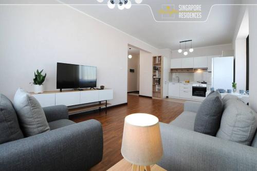 Televisyen dan/atau pusat hiburan di Morning Star Residences Ulaanbaatar
