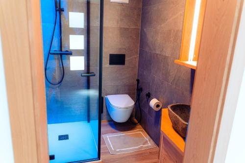Ένα μπάνιο στο Apartments, Guest House & historic Chalet Neuhaus
