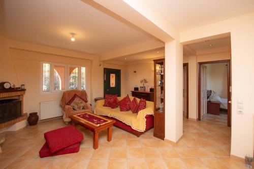 Χώρος καθιστικού στο Villa Sofia