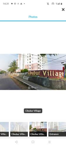 uma imagem de um website para um edifício em Apartemen Cibubur village by ipol em Cibubur