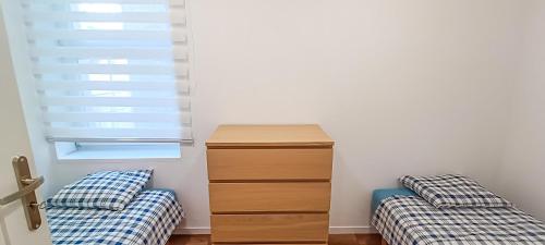 Ένα ή περισσότερα κρεβάτια σε δωμάτιο στο Apartment 4 in Altstadt in Angermünde