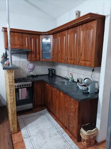Kuchyň nebo kuchyňský kout v ubytování Byt v centre mesta Snina