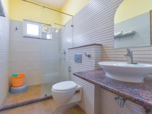 Koupelna v ubytování Hotel Anuvibha Malviya Nagar