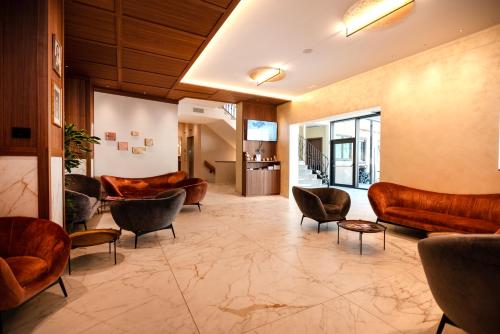 Χώρος καθιστικού στο Hotel Chrys