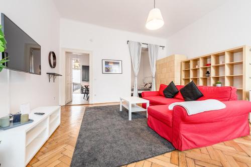 TV a/nebo společenská místnost v ubytování Eotvos 25 Apartment