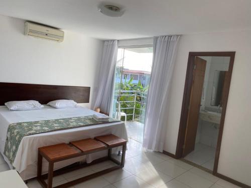 Katil atau katil-katil dalam bilik di Valparaiso Hotel