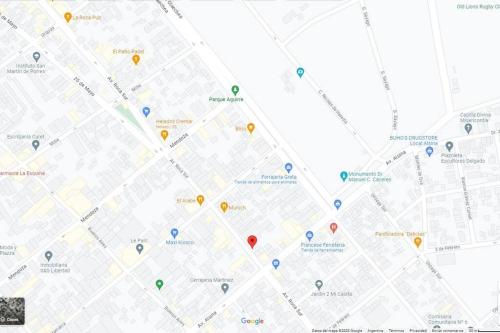 a map of the city of philadelphia at Monoambiente Amplio y Cómodo Excelente Ubicación en Av Roca in Santiago del Estero