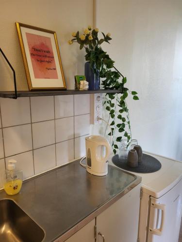 Una cocina o zona de cocina en KG SleepOver & Ställplats