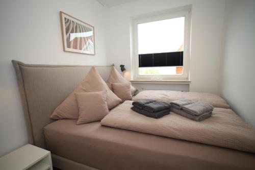 Postel nebo postele na pokoji v ubytování Apartment Am Teich