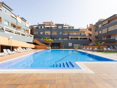 a large swimming pool in the middle of a building at Trip Puertito Pescadores in Puertito de Güímar