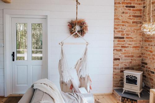 Μια τηλεόραση ή/και κέντρο ψυχαγωγίας στο Domek w drzewach w Siedlisku Polanka