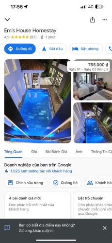 a collage of photos of a swimming pool at Em's House Hoi An Homestay in Hoi An