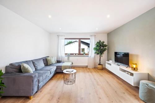 Posezení v ubytování Casa Tortuga - Ruhige 3 Zimmer Wohnung in Hüttenfeld