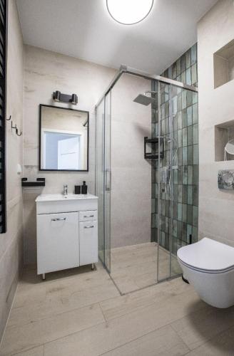 Koupelna v ubytování Apartament Góral-Ski 2