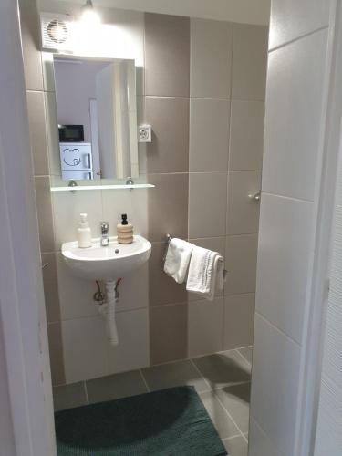 A bathroom at Chill House Apartman Eger