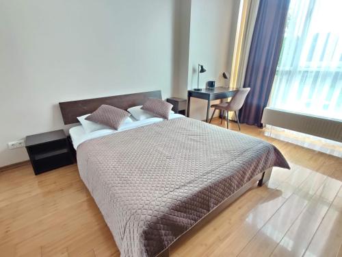 Voodi või voodid majutusasutuse Vodogray apartments toas