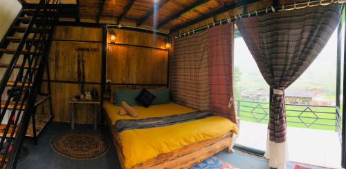Postel nebo postele na pokoji v ubytování Sapa Plum Eco House