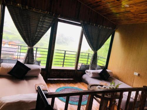 Posezení v ubytování Sapa Plum Eco House