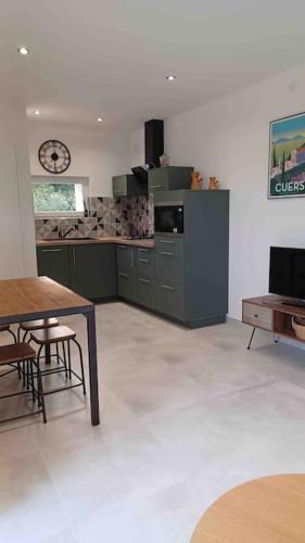 Dapur atau dapur kecil di Bastidon du camp de jeanne
