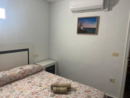 Postel nebo postele na pokoji v ubytování Beautiful Apartment Playa Del Cura Beach in Torrevieja Spain