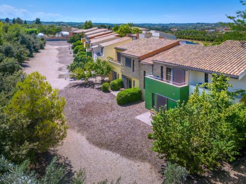 an aerial view of a row of houses at Hotel & Resort Vilar Rural d'Arnes by Serhs Hotels in Arnés
