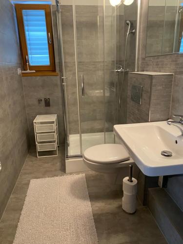 Koupelna v ubytování Apartmán Hustopeče