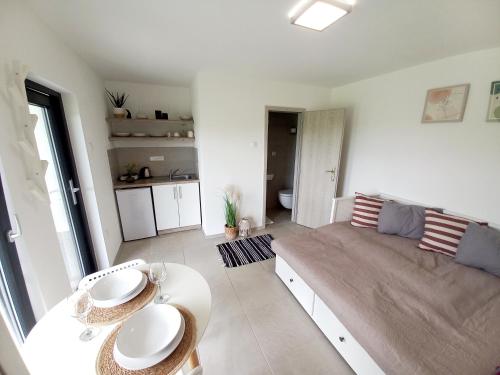 Kuchyň nebo kuchyňský kout v ubytování Apartmán Podyjí