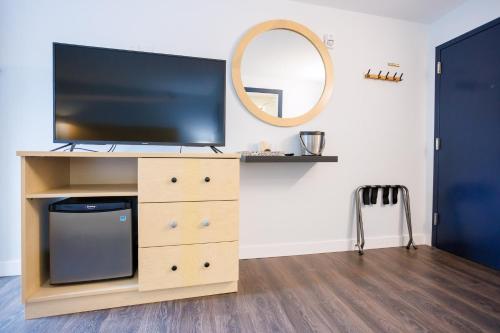 Kuchyň nebo kuchyňský kout v ubytování Hotel Callista