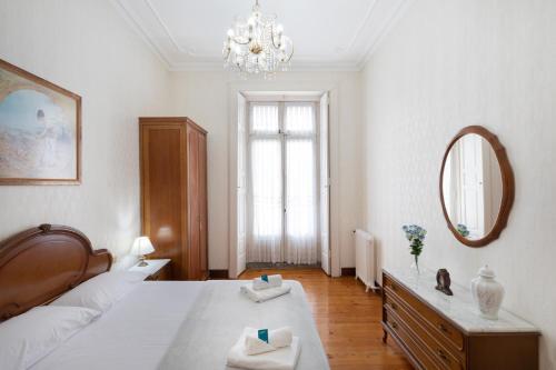 Cama o camas de una habitación en Jauregi - baskeyrentals