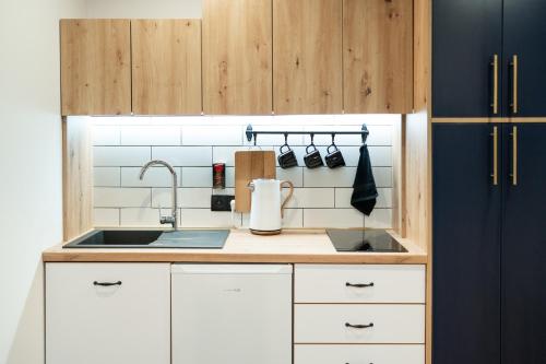 Bedthoven lofts you! Self Check-in & Parkingにあるキッチンまたは簡易キッチン