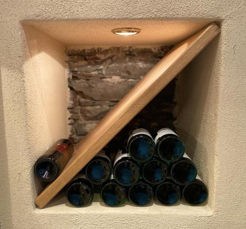 a group of bottles of wine in a box at MOSELTEL Ernst,Cochem in Ernst