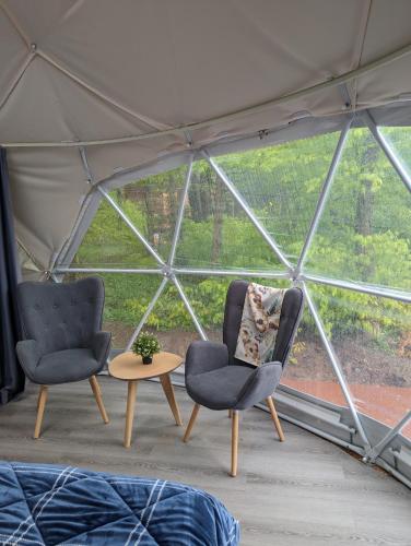 Гостиная зона в Fundy Spray Campground