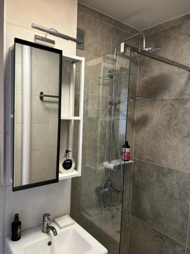 Koupelna v ubytování Sky Apartment Comfy Suite Pereca