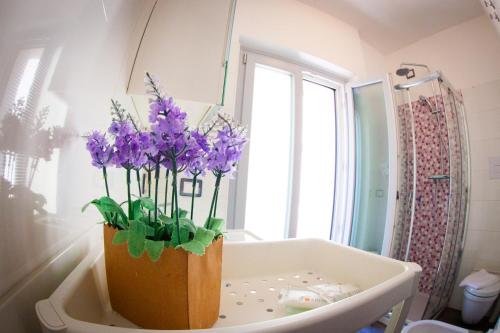 Koupelna v ubytování B&B La Torre
