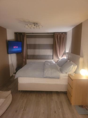 Katil atau katil-katil dalam bilik di Luxe woning dichtbij Amsterdam