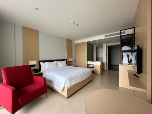 Postel nebo postele na pokoji v ubytování The Cam Ranh Resort all Luxury Service