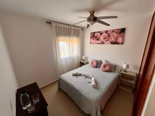 Katil atau katil-katil dalam bilik di Casa La Asomada El Hierro