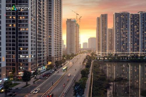 Γενική άποψη της πόλης Ανόι ή θέα της πόλης από  αυτό το διαμέρισμα