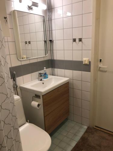 Koupelna v ubytování Wonderful arctic city apartment