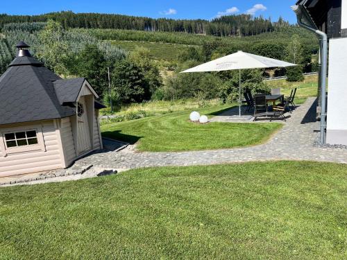 Zahrada ubytování Ferienhaus Fichtenhütte