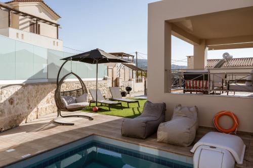 Πισίνα στο ή κοντά στο Villa Ismini Modern Retreat Near Rethymno