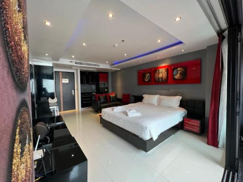 Postel nebo postele na pokoji v ubytování MS Absolute Bangla Suites Rental Apartment