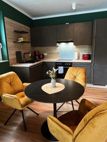 Kuchyň nebo kuchyňský kout v ubytování Residenz Villa Sonnenblick