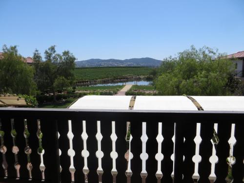 a view from the balcony of the house at Ponte Vineyard Inn in Temecula