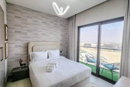Postel nebo postele na pokoji v ubytování STAY BY LATINEM Luxury 1BR Holiday Home W1208 near Burj Khalifa