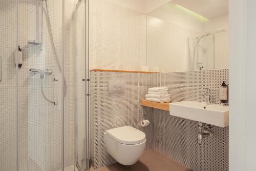 Koupelna v ubytování Hotel Faros Gdansk Airport