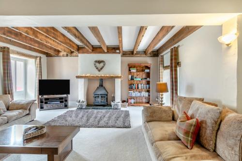 Χώρος καθιστικού στο Stubbs Grange Barn